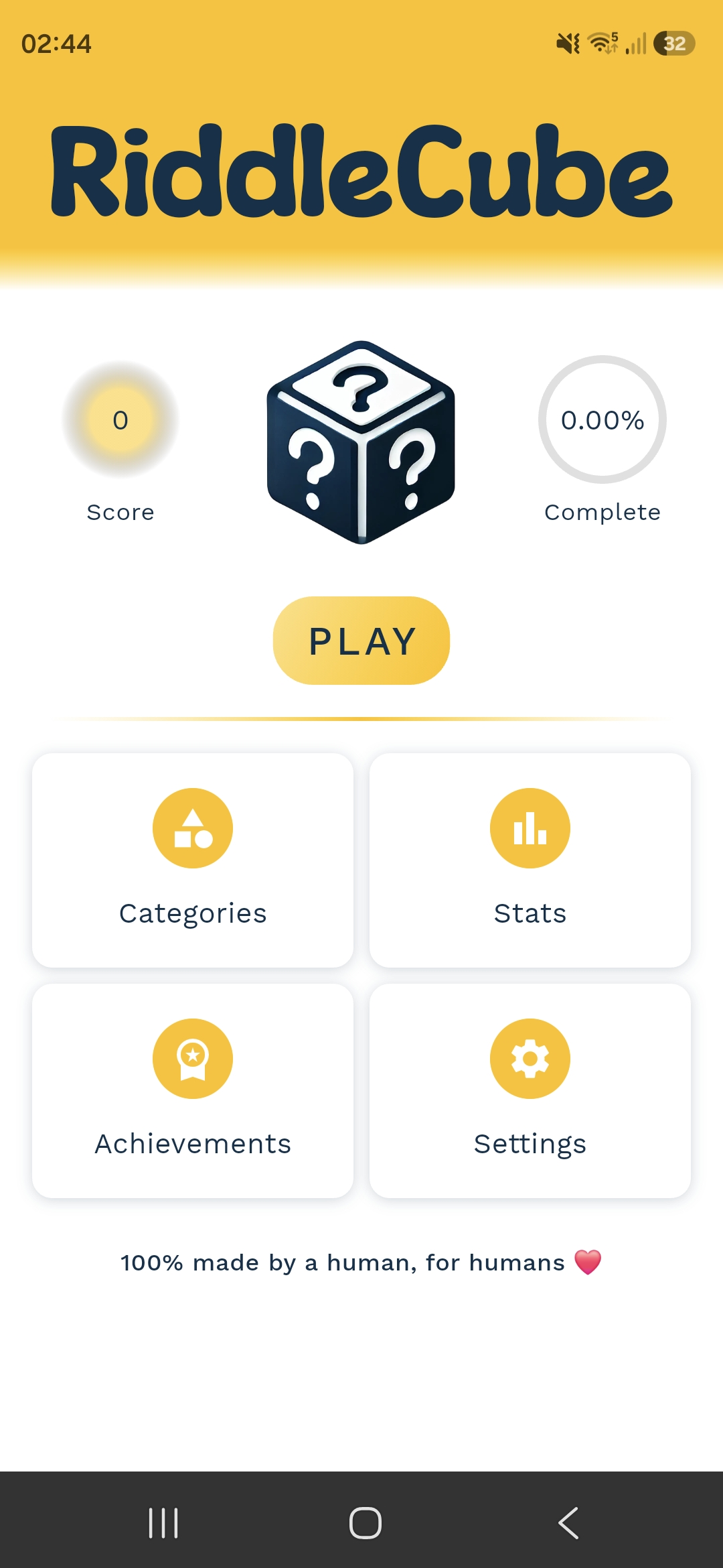 Home screen